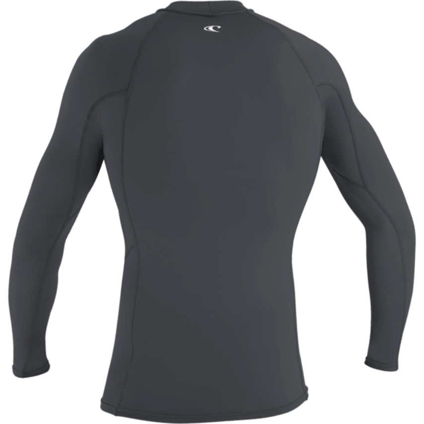 2026 O'Neill Mens Basic Skins Long Sleeve Rash Vest 5714 - Graphite